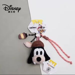 Disney Original Mickey Mouse Plush Key Keychain Pendant Goofy Cute